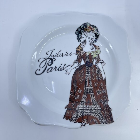 rosanna marie antionette salad luncheon plates set of 4 8" - Picture 4 of 7